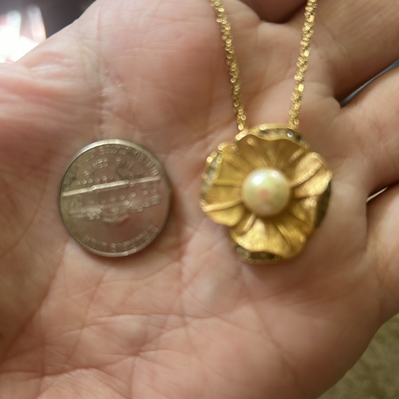 Vintage Christian Dior gold & pearl necklace - Picture 6 of 7